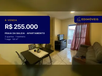 Apartamento com 3 Quartos à venda, 54m² no Praia da Baleia, Serra