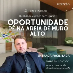 Apartamento com 3 Quartos à venda, 74m² no Maracaipe, Ipojuca