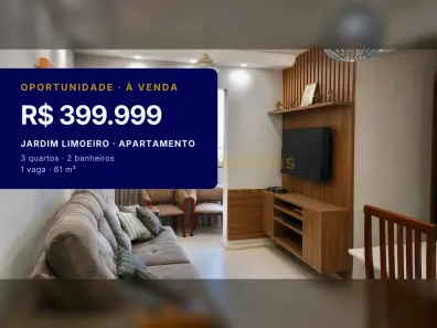 Apartamento com 3 Quartos à venda, 61m² no Jardim Limoeiro, Serra