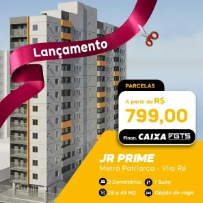 Apartamento com 2 Quartos à venda, 37m² no Vila Ré, São Paulo