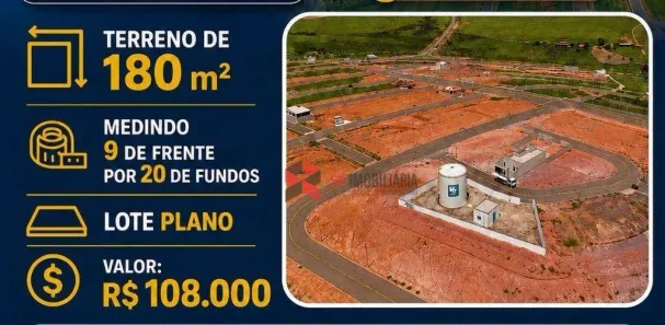 Lote/Terreno à venda, 180m² no Borda da Mata, Caçapava