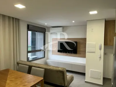 Flat com 1 Quarto para alugar, 37m² no Santo Amaro, São Paulo