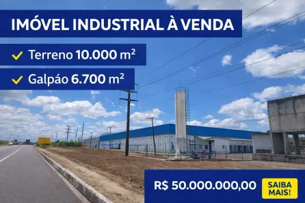 Galpão/Depósito/Armazém à venda, 6700m² no Pólo Industrial de Camaçari, Camaçari