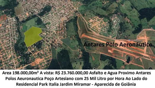 Lote/Terreno à venda, 198000m² no Jardim Miramar, Aparecida de Goiânia