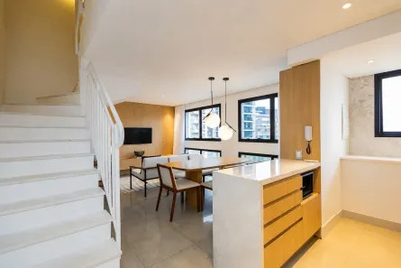 Apartamento com 1 Quarto para alugar, 58m² no Batel, Curitiba