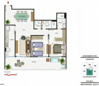 Apartamento com 2 Quartos à venda, 90m² no Tijuca, Rio de Janeiro