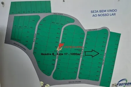Lote/Terreno à venda, 1000m² no Residencial Doutor Raul Coury, Rio das Pedras
