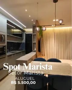 Apartamento com 2 Quartos para alugar, 70m² no Setor Marista, Goiânia