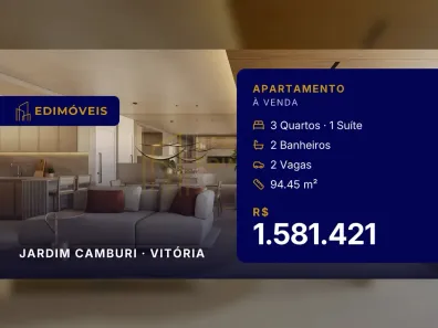 Apartamento com 3 Quartos à venda, 94m² no Jardim Camburi, Vitória