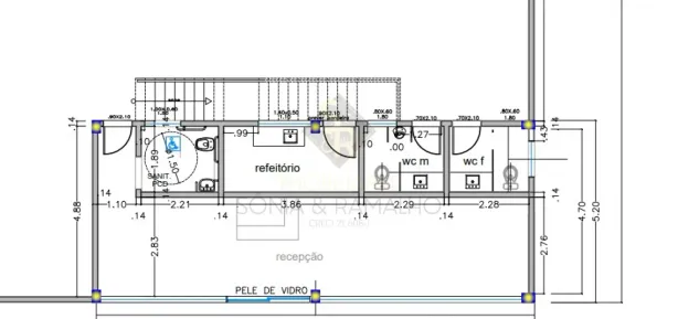 Ponto Comercial para alugar, 700m² no Condomínio Bella Città, Ribeirão Preto