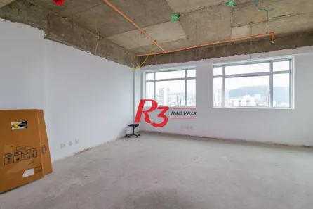 Sala Comercial para alugar, 41m² no Vila Mathias, Santos