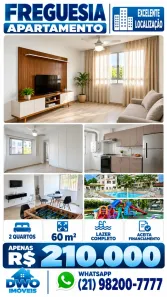 Apartamento com 2 Quartos à venda, 60m² no Freguesia (Jacarepaguá), Rio de Janeiro