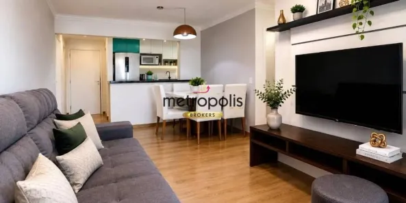 Apartamento com 3 Quartos à venda, 77m² no Campestre, Santo André