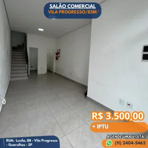 Ponto Comercial para alugar, 85m² no Vila Progresso, Guarulhos