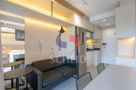 Flat com 1 Quarto à venda, 27m² no Santo Amaro, São Paulo