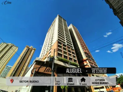 Apartamento com 1 Quarto para alugar, 41m² no Setor Bueno, Goiânia