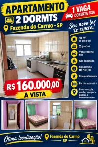 Apartamento com 2 Quartos à venda, 50m² no Conjunto Habitacional Fazenda do Carmo, São Paulo