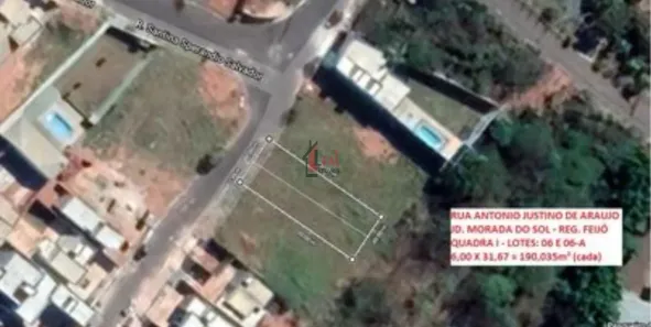 Lote/Terreno à venda, 190m² no , Regente Feijó