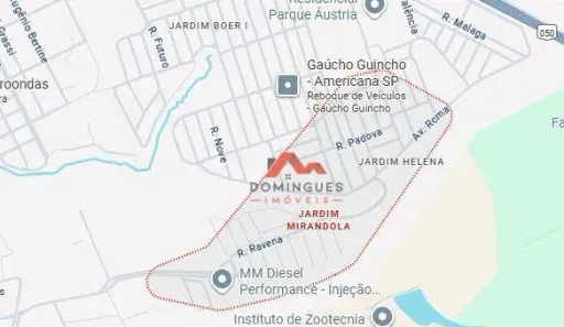 Lote/Terreno à venda, 163m² no Jardim Mirandola, Americana