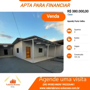 Casa com 4 Quartos à venda, 277m² no Aponiã, Porto Velho