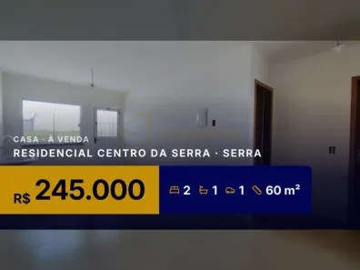 Casa com 2 Quartos à venda, 60m² no Residencial Centro da Serra, Serra