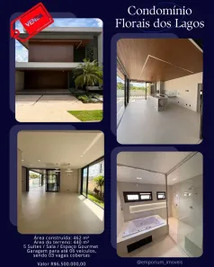 Casa de Condomínio com 5 Quartos à venda, 462m² no Condomínio Residencial Florais dos Lagos, Cuiabá