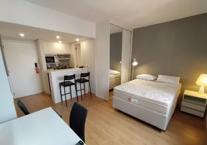 Flat com 1 Quarto para alugar, 27m² no Moema, São Paulo