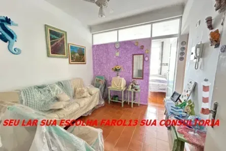Apartamento com 1 Quarto à venda, 38m² no Itararé, São Vicente