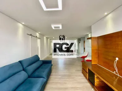 Apartamento com 3 Quartos para alugar, 130m² no Pompéia, Santos