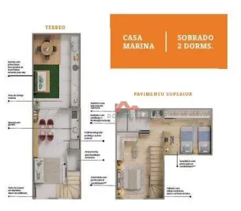 Sobrado com 2 Quartos à venda, 55m² no Bairro Pacaembu, Americana
