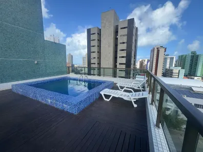 Apartamento com 1 Quarto para alugar, 32m² no Tambaú, João Pessoa