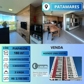 Apartamento com 4 Quartos à venda, 180m² no Patamares, Salvador