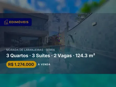 Casa com 3 Quartos à venda, 124m² no Morada de Laranjeiras, Serra
