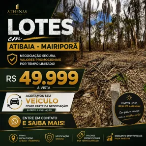 Lote/Terreno à venda, 600m² no Centro, Atibaia