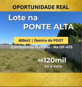 Lote/Terreno à venda, 400m² no Ponte Alta Norte, Brasília