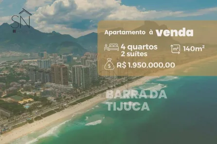 Apartamento com 4 Quartos à venda, 140m² no Barra da Tijuca, Rio de Janeiro
