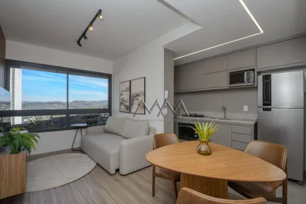 Apartamento com 1 Quarto para alugar, 44m² no Vila da Serra, Nova Lima