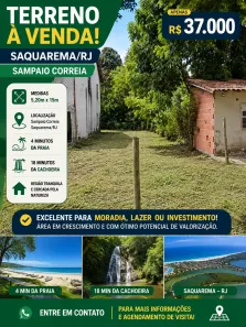 Lote/Terreno à venda, 80m² no Sampaio Correia (Sampaio Correia), Saquarema