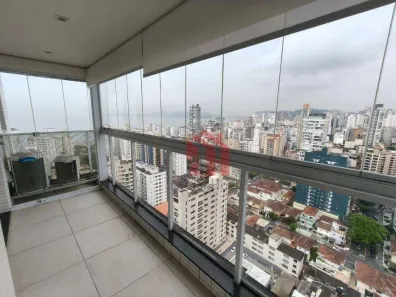 Apartamento com 1 Quarto para alugar, 52m² no Embaré, Santos