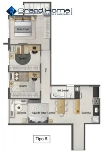 Apartamento com 2 Quartos à venda, 79m² no Praia da Costa, Vila Velha