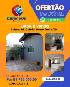 Casa com 3 Quartos à venda, 147m² no Parque Gabriel, Hortolândia
