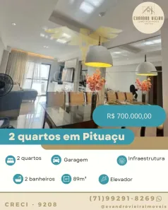Apartamento com 2 Quartos à venda, 89m² no Pituaçu, Salvador