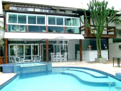 Casa de Condomínio com 4 Quartos para venda ou aluguel, 396m² no Jardim Acapulco, Guarujá