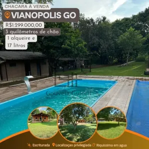 Fazenda/Sítio com 4 Quartos à venda, 56628m² no Vianópolis, Vianópolis