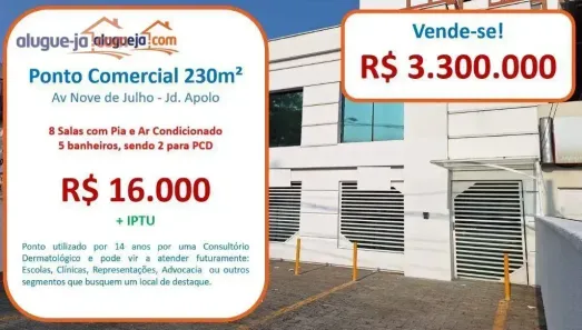 Ponto Comercial à venda, 230m² no Jardim Apolo I, São José dos Campos