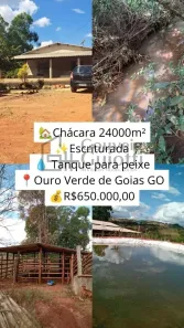Fazenda/Sítio com 3 Quartos à venda, 24000m² no , Ouro Verde de Goiás