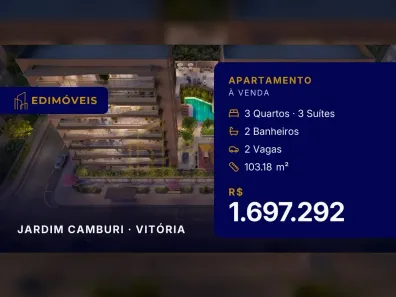 Apartamento com 3 Quartos à venda, 103m² no Jardim Camburi, Vitória