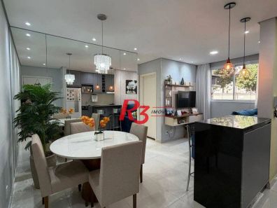 Apartamento com 2 Quartos à venda, 46m² no Areia Branca, Santos