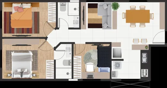 Apartamento com 3 Quartos à venda, 70m² no Coqueiros, Florianópolis