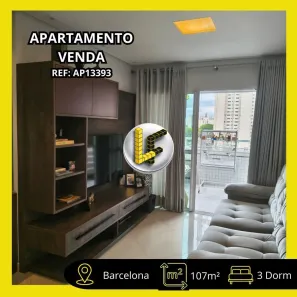 Apartamento com 3 Quartos à venda, 107m² no Barcelona, São Caetano do Sul